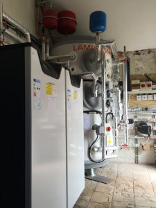 The ground source heat pump installation at Wood Farm Veterinary Practice