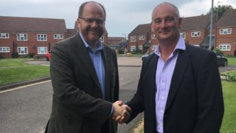 MP George Freeman sees the benefits of low carbon district heating scheme