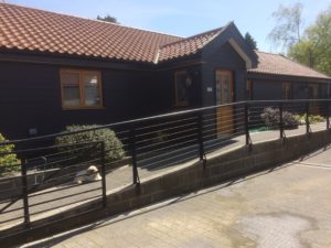 A one bedroom bungalow with air source heat pump installed