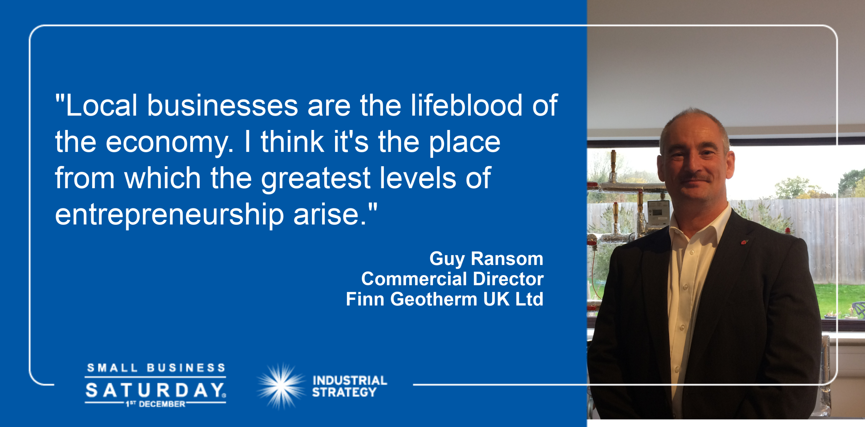 Guy Ransom is appearing in the HM Government campaign for Small Business Saturday