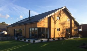 A barn conversion project where Finn Geotherm installed ground source heat pump heating