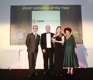 Finn Geotherm has won an HVAC award in the 2019 Heating and Ventilating Awards