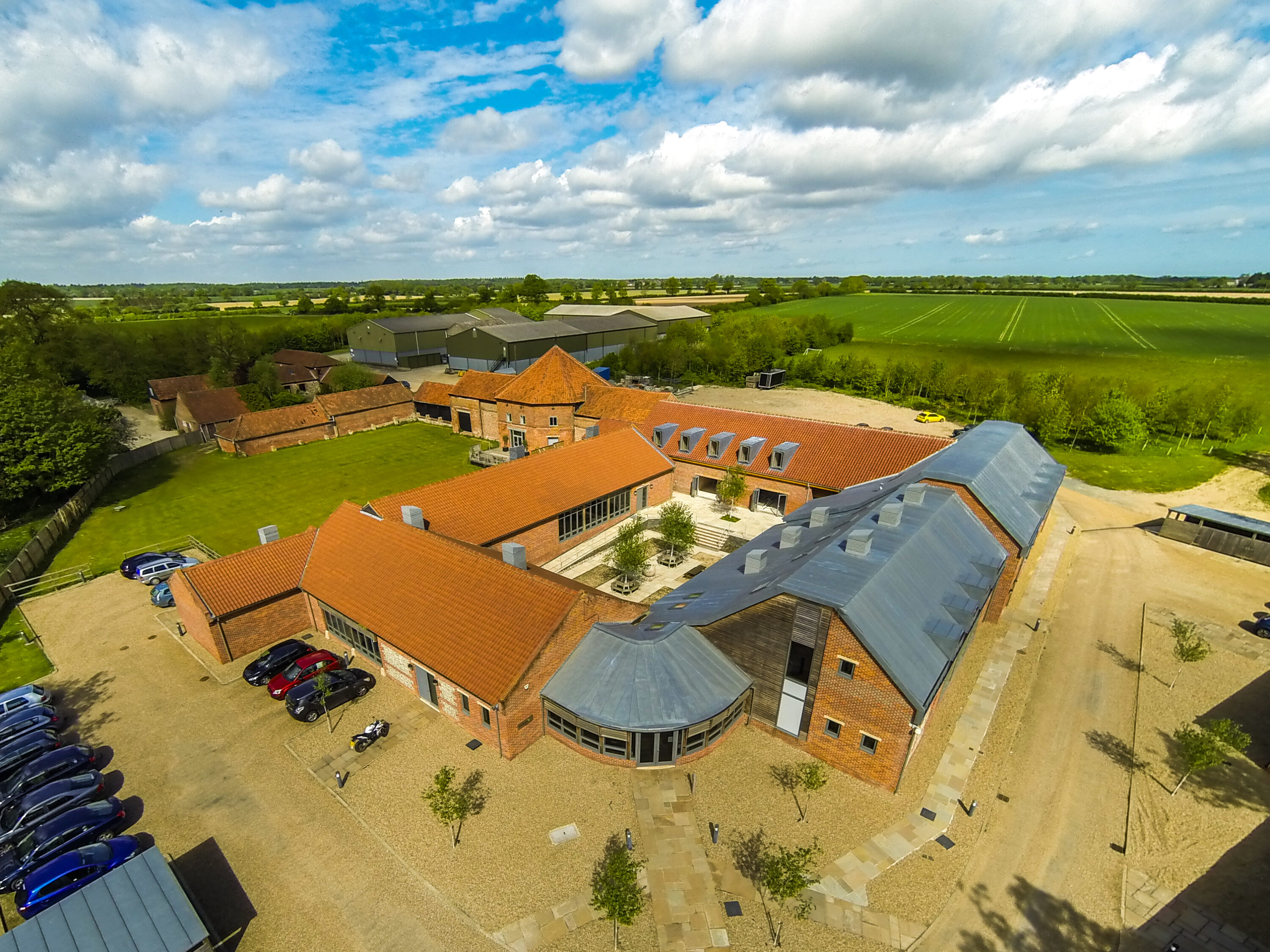 17th century Octagon Barn near Norwich has had a heat pump installed