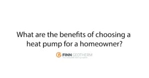 what are the benefits of a heat pump