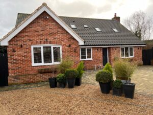 A homeowner in South Norfolk has specially chosen her new build bungalow because of its renewable heating system.